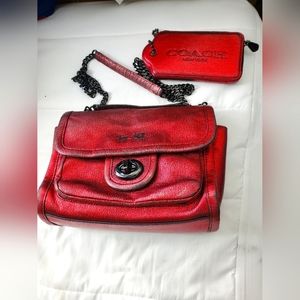 Coach Bag With Coin Wallet